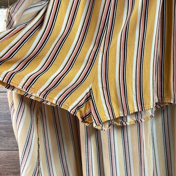 ART CLASS Womens Shorts Romper Attached Train Striped Rayon Size XXL 18/20 - Picture 8 of 11